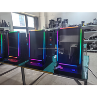 Console de jeu de bureau en gros d'usine, écran tactile 23,6 pouces, console de jeu avec éclairage LED, construction métallique, anglais/espagnol