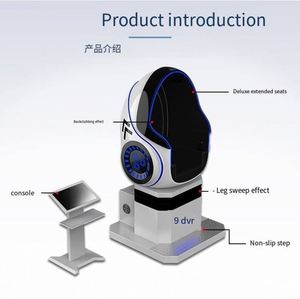 Silla VR Egg para 1 Jugador, Simulador de Cine de Realidad Virtual 9D, Máquina de Juegos Arcade de Doble Asiento para Centro de Entretenimiento Interior - Product Image 2