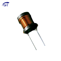 Transformador de Bobina Tipo I Personalizado de Fábrica ST, Tambor Radial, Circuito de Inducción LC, 8*10mm 102 1mH, Tambor de Ferrita con Conectores para Inducción de Potencia