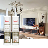 Émulsion polymère acrylique à base de solvant pour adhésif de construction, mastic acrylique pour plinthes, calfeutrage peignable, cartouche de 300 ml
