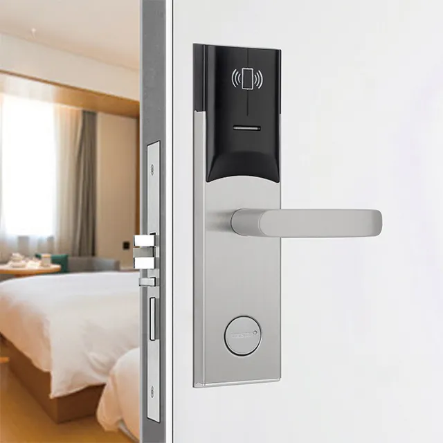 Mifare การจัดการ Keyless RFID สมาร์ทการ์ดห้องกุญแจประตูอิเล็กทรอนิกส์ระบบล็อคโรงแรม
