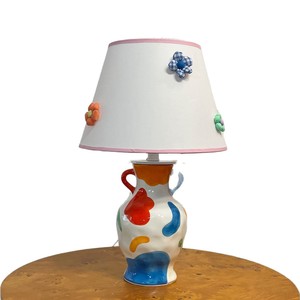 Cream Ceramic Table Lamp E27 Bulb Base Tricolor <b>Light</b> Switch Control <b>Night</b> <b>Light</b> Decorative Living Room Bedroom - Product Image 5