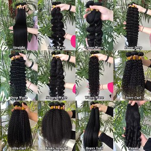Ekstensi Rambut Manusia Asli Brasil Remy Virgin Yaki Lurus Berkualitas Tinggi Grosir, Kutikula Tersusun Rapi, Single Donor, Mesin Jahit - Product Image 6