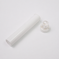Tube en plastique PP 29*144mm pour comprimés effervescents avec dessiccant et bouchon à clapet, vente en gros, personnalisable