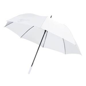 Parapluie de golf blanc avec manche en bois, diamètre 127 cm, ouverture automatique semi-automatique, style design traditionnel - Product Image 1