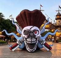 Décoration de parade, personnage de pirate gonflable, modèle de capitaine, mascotte gonflable pour la publicité