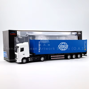 דגם משאית צעצוע O.A.S Container Model Factory, מתנה בהתאמה אישית, בקנה מידה 1:50, עשוי סגסוגת ZCWL. - Product Image 4