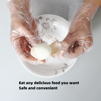 Gants en PEHD pour la cuisine Gant en plastique PE jetable de qualité alimentaire de taille personnalisée Gant pour la nourriture