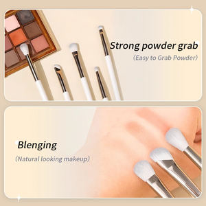 MSQ Ensemble de pinceaux de maquillage blanc de luxe de haute qualité Correcteur de fard à paupières Pinceaux de maquillage pour sourcils Prêt à expédier - Product Image 3