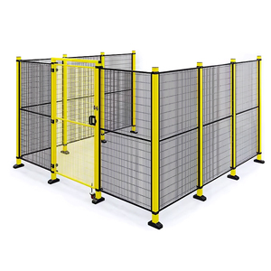 Alta sicurezza professionale officina rete metallica recinzione su misura recinzione robotica di sicurezza per magazzini trattati termicamente tipo di legno - Product Image 1