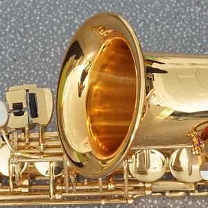 Aiersi Brand Gold Lacquer Saxophone Alto Mib Matériel en laiton <span class=keywords><strong>Sax</strong></span> Alto Instrument de musique à vent Logo personnalisé Bonne qualité au son - Product Image 4