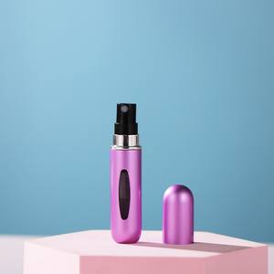 19 botella de pulverizador de bolsillo de colores con diseño de relleno inferior 5ml atomizador de perfume de aluminio recargable con <span class=keywords><strong>ventana</strong></span> - Product Image 2