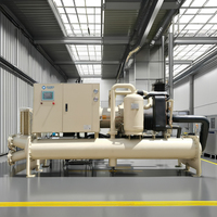 Vente Flash : Refroidisseur d'Eau Industriel à Refroidissement par Eau, Système de Contrôle Automatique PLC, R407C, 100KW, 150KW
