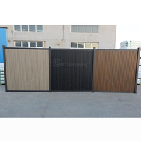 Vente d'usine Clôture en composite bois-plastique ignifuge Clôture de jardin pour l'intimité Extérieur
