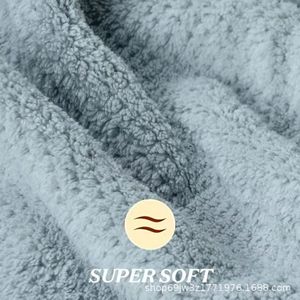 Coral Fleece <b>Hair</b> <b>Drying</b> <b>Towel</b> 60x100cm Quick Dry Rectangular Solid Color For Hotel Use - Product Image 2
