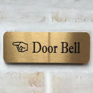 Business Hotel Metal Door Sign Design House Wall Door Name Number Plate Door Plaque