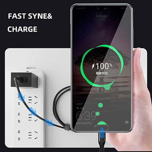 ไนลอนถักมือถือ5A 60W 100W สายชาร์จอย่างรวดเร็วสายเคเบิลชนิด C USB 3.0ข้อมูลสายเคเบิลได้อย่างรวดเร็ว - Product Image 3