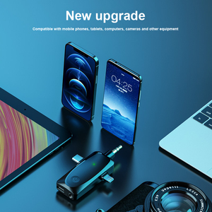 <span class=keywords><strong>ไม</strong></span>โครโฟนไร้สายแบบ3-in-1สำหรับแล็ปท็อป<span class=keywords><strong>ไม</strong></span>โครโฟนลาวาเลียร์คู่ที่ดีที่สุดสำหรับครูและ<span class=keywords><strong>นักข่าว</strong></span> - Product Image 3