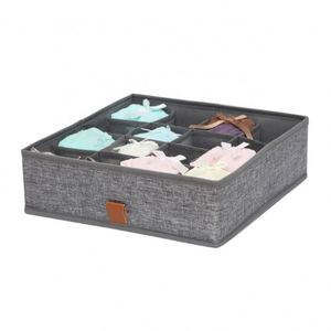3-Layer Fabric Foldable Slotted Storage <b>Baskets</b> Closet Organizer with Hook for Hanging Clothes Household Storage Bags - Product Image 5