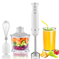 Vente flash - Mixeur plongeant commercial 1000W 5 en 1, mixeur et hachoir alimentaire avec récipient sans BPA pour un usage domestique et hôtelier