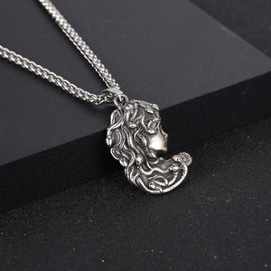 <b>Titanium</b> Steel Medusa Pendant Necklace For Men And Women SP895 - Product Image 3