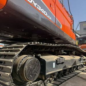 Excavatrice sur chenilles Doosan DX340LCA d'occasion, godet de grande capacité, pour carrière de pierres et travaux municipaux - Product Image 6