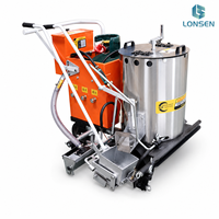 Machine de marquage routier thermoplastique portative, équipement de marquage de lignes à chaud pour la construction de marquages routiers