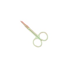 S, belle acier inoxydable sécurité manucure ongles ciseaux à poils du visage ciseaux à sourcils pour usage domestique