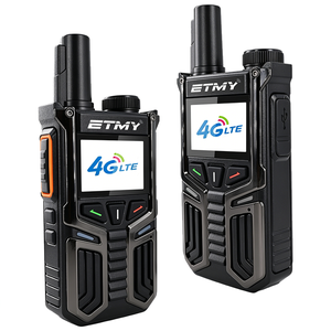 Set de 2 Walkie Talkies GPS 4G LTE, Radio Inteligente POC, Largo Alcance de 5000KM/100KM, Tarjeta SIM, Tipo C, USB, Emparejamiento Global - Product Image 1