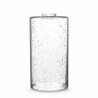 Cylindre en verre soufflé à la main transparent pour la remplacement de luminaires de lustre ou de appliques murales