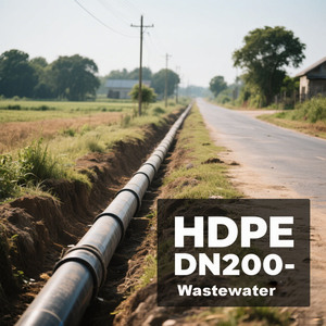 Tubo HDPE 160mm PE100 SDR11 Classe 15 in Rotolo, Tubi in Polietilene per Irrigazione e Fornitura d'Acqua - Product Image 3
