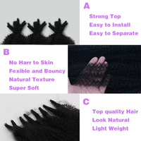 BELEZA Tresses Crochets Artificielles Papillon Style Bohème Torsadé – Mèches Crochets Douces Verrou Papillon
