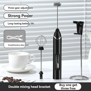 เครื่องตีฟองนมไฟฟ้าแบบชาร์จได้ เครื่องผสมเครื่องดื่มในครัว เครื่องตีไข่ เครื่องปั่นขนาดเล็ก เครื่องทำฟองนม เครื่องตีฟองนมแบบมือถือสำหรับกาแฟ - Product Image 4