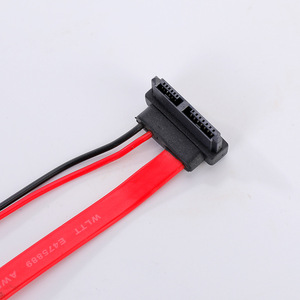 Sata Data Cable 7+6 Pin Right Angle And Straight Angle With Clips For <b>Optical</b> <b>Drive</b> And Hard <b>Drive</b> 12v Oxygen Free Copper Wire - Product Image 2
