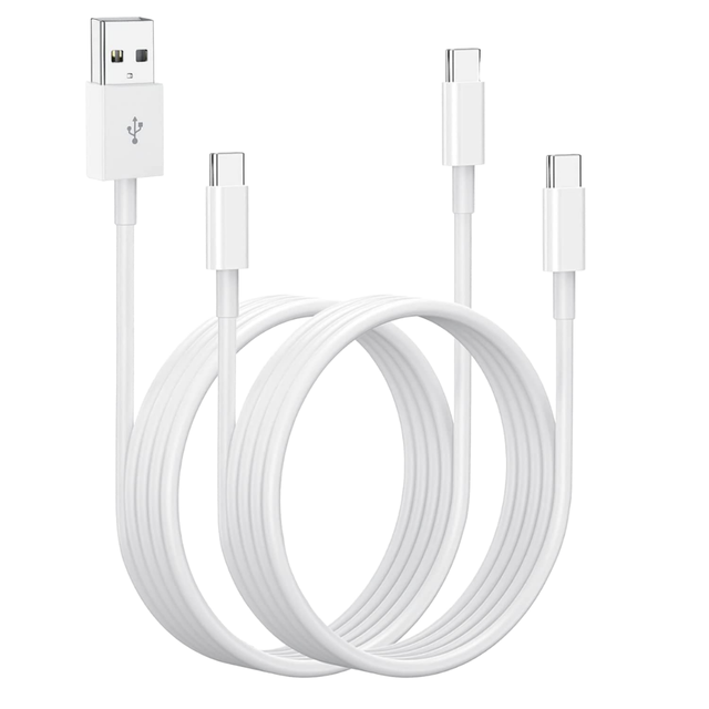 2m 3-in-1 USB-C to USB-A Fast Charging & Data Transfer Cable for iPad A16 10.9" iPad Pro 12.9" iPhone 15/16/17 with CarPlay