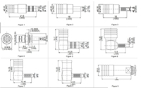 Connecteur SMB à sertir pour câble RF RG316/RG174/RG58 - Connecteur mâle/femelle en acier inoxydable pour modèles PCB