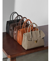 Sac fourre-tout rétro en cuir véritable, design tendance, sac à main pour femme, grande capacité, mallette d'affaires, sac à bandoulière rétro