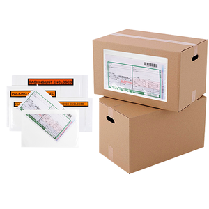 Sobres de lista de embalaje autoadhesivos transparentes gruesos personalizados, bolsa de envío/Correo, bolsas cerradas para comprobantes de embalaje, facturas - Product Image 1