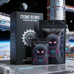 Custom-printed Stand 8-pin 3.5g 7g 14g Calira Durable Zipper Pouches Odor-proof Music Player Polyester Film Packaging Combo <b>Box</b> - Product Image 3