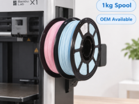 Filamen Sutra PLA Yiqiu3D Macaron Pastel 8 Warna Mengkilap untuk Printer 3D, Hadiah Dekorasi untuk Bambu Lab Anycubic
