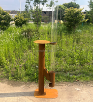 Brasero d'extérieur à chauffage rapide en acier inoxydable, type fusée, pour jardin, poêle à granulés de bois, chauffage de terrasse