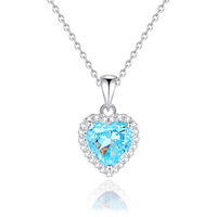 Dan Jewelry Zirkoon hanger ketting voor jubileum 925 sterling zilveren ketting Valentijnscadeau