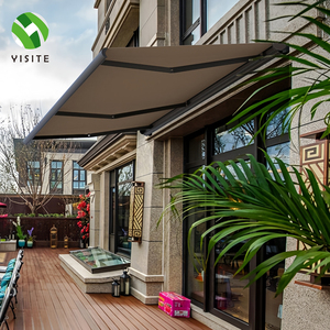 Auvent rétractable motorisé imperméable à l'eau avec voile en PVC LED, cadre en aluminium, tailles personnalisables - Product Image 4