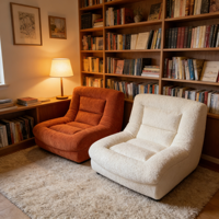 Canapé d'angle moderne en velours avec dossier en bois massif, design en carton, pour hôtel, villa, appartement - Idéal pour adultes
