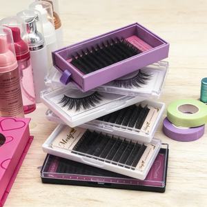 Extensions de cils en gros – Plateaux d'extensions de cils en soie douce de qualité supérieure, extensions de cils volume noir mat en velours cachemire - Product Image 4