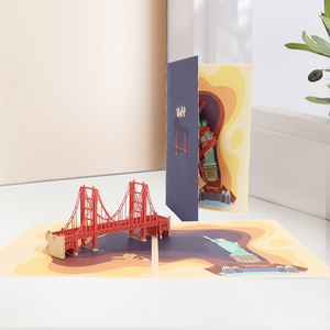<strong>New</strong> Arrival Gift Paper Card <strong>New</strong> <strong>York</strong> Building 3D Handmade Pop Up Card
