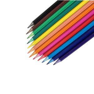 Crayons de couleur en plastique en forme de cœur, lot de 12 couleurs (personnalisable), acceptation de l'impression de logo ODM/OEM, emballage certifié EN71 ISO - Product Image 4