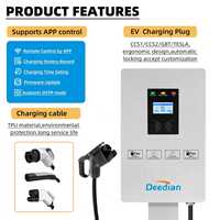 Nouvelle borne de recharge rapide pour véhicules électriques CCS2 7/20/30/40KW DC avec contrôle par application et IP65, station de recharge portable pour voiture