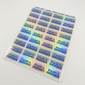 Sceaux de sécurité anti-effraction VOID pour flacons - Étiquettes holographiques anti-contrefaçon pour flacons de recherche - Product Image 2