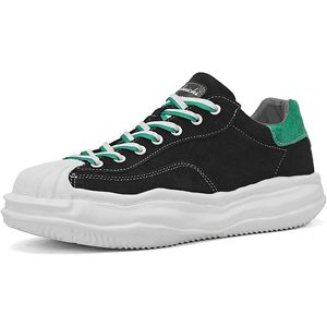 Zapatillas Deportivas de Lona para Hombre FOXA, Color Blanco y Verde, Suela de Goma, Moda Primavera, Zapatos para Caminar - Product Image 1